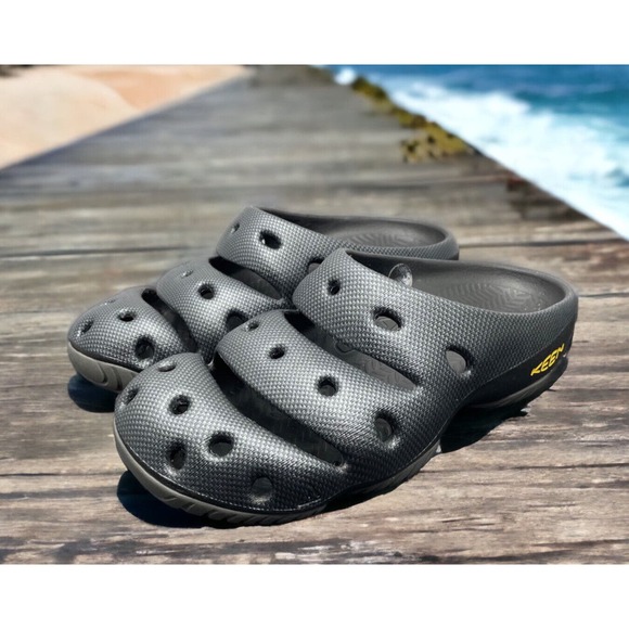 KEEN Yogui Arts Slipper Graphite Slip On Clog Ye Shoes Mens Size 10 FAST SHIP main image 11